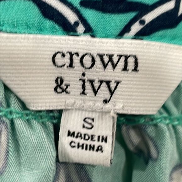 NWOT Crown & Ivy Monkey Blouse. Size S small 4/6 - Picture 6 of 7